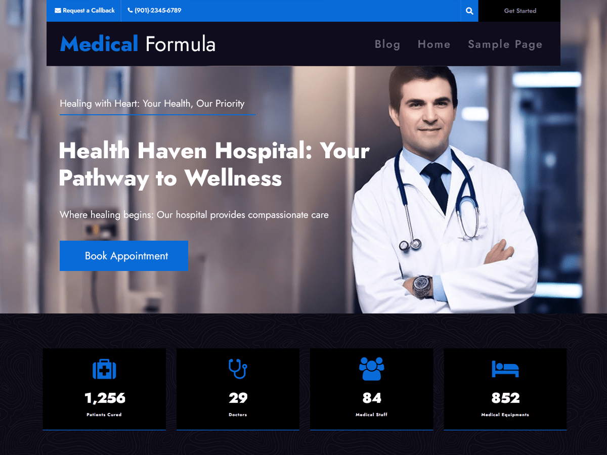 Medical Formula theme screenshot