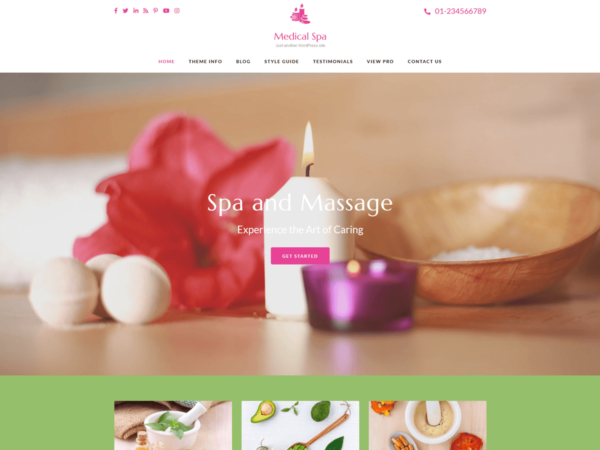 Medical Spa theme screenshot