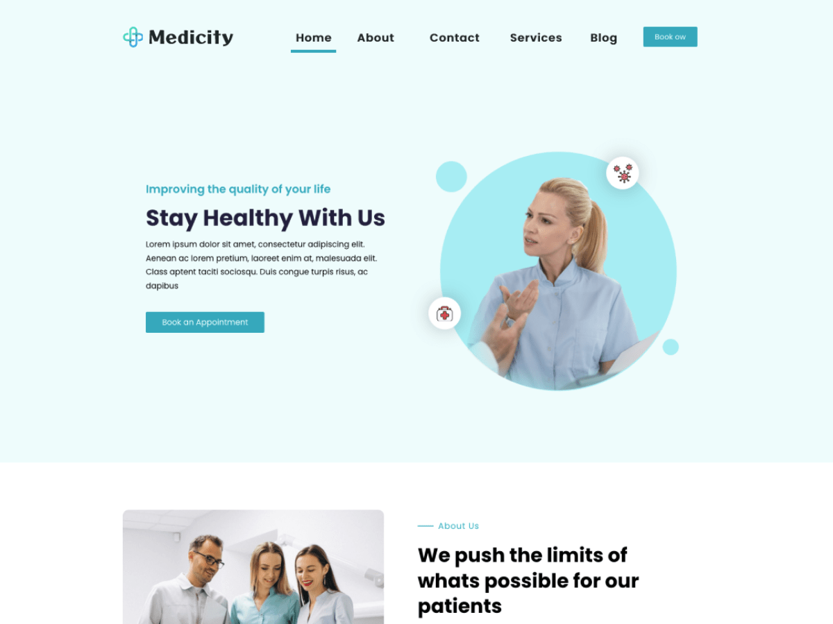Medicity theme screenshot