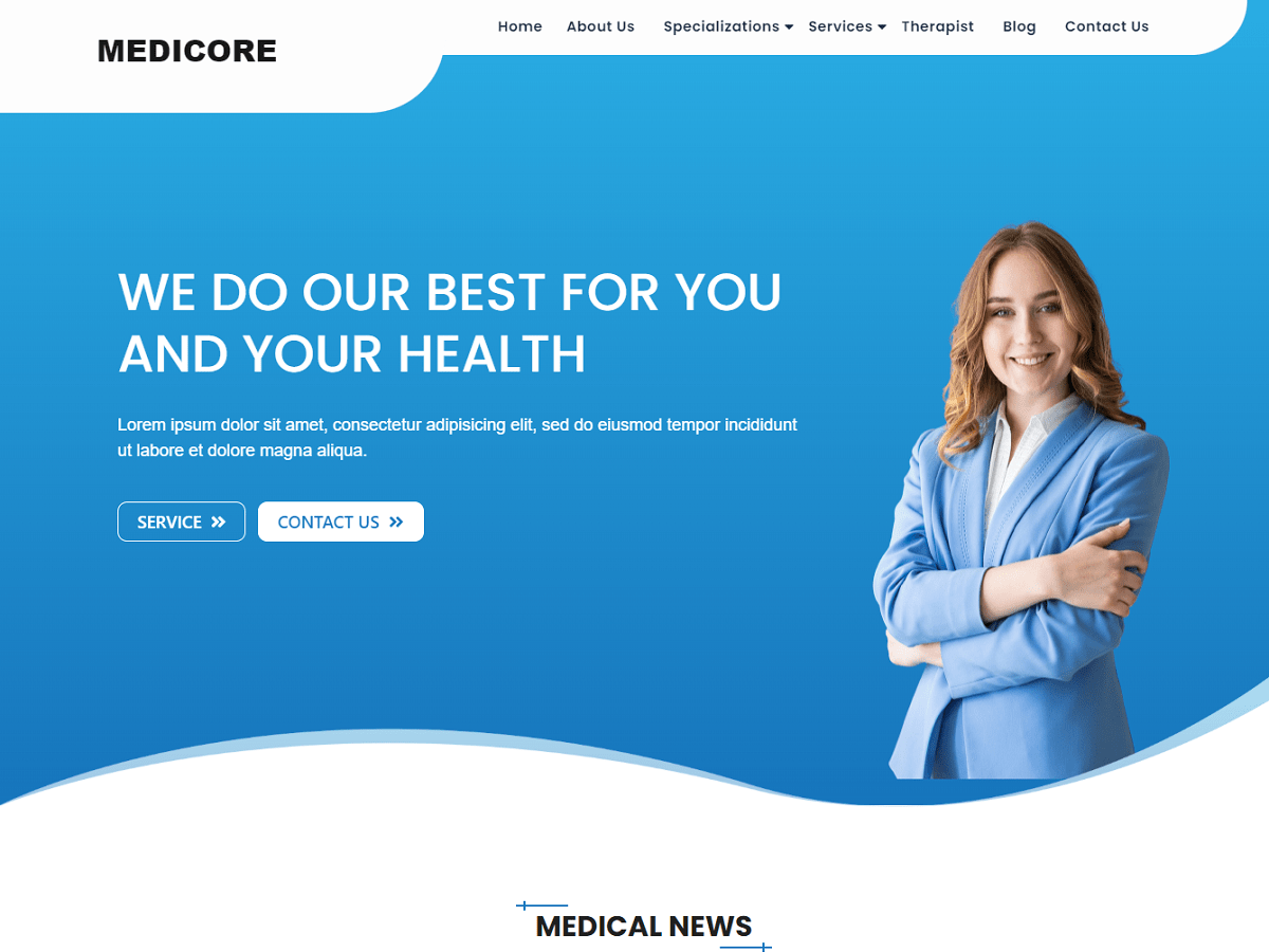 medicore theme screenshot