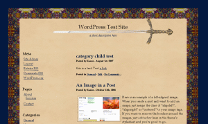 Medieval theme screenshot