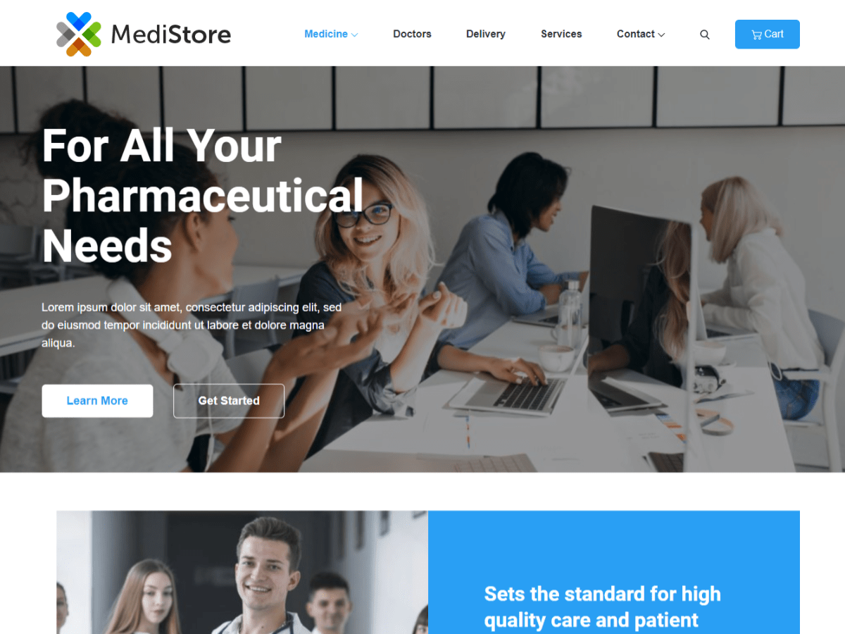 Medistore theme screenshot