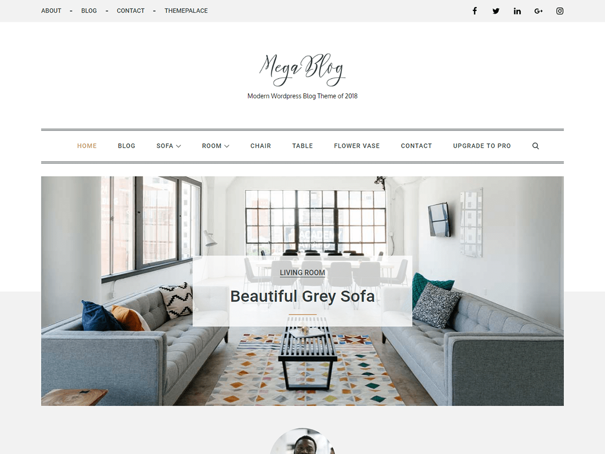 Mega Blog theme screenshot