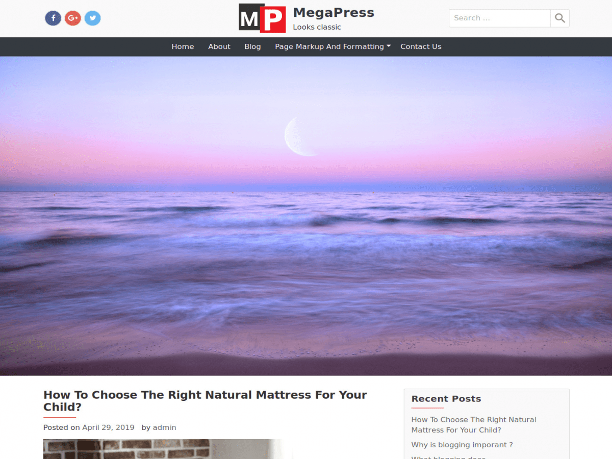Megapress theme screenshot