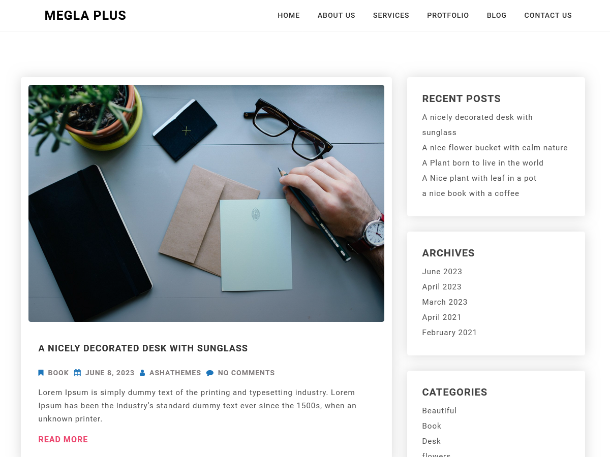 Megla Plus theme screenshot