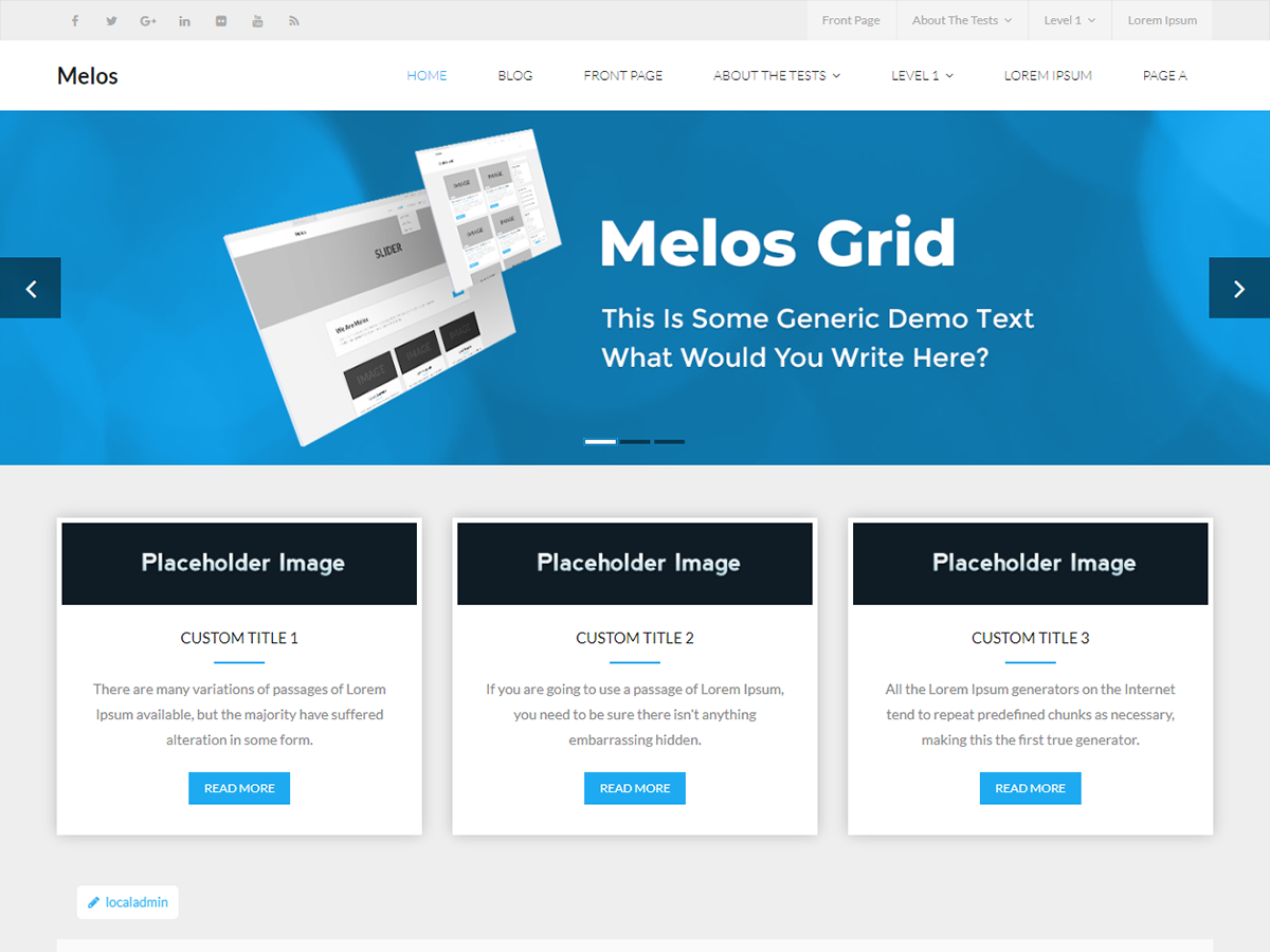 Melos Grid theme screenshot