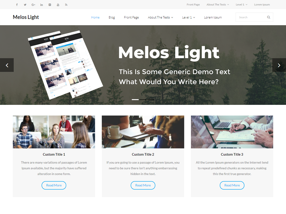 Melos Light theme screenshot
