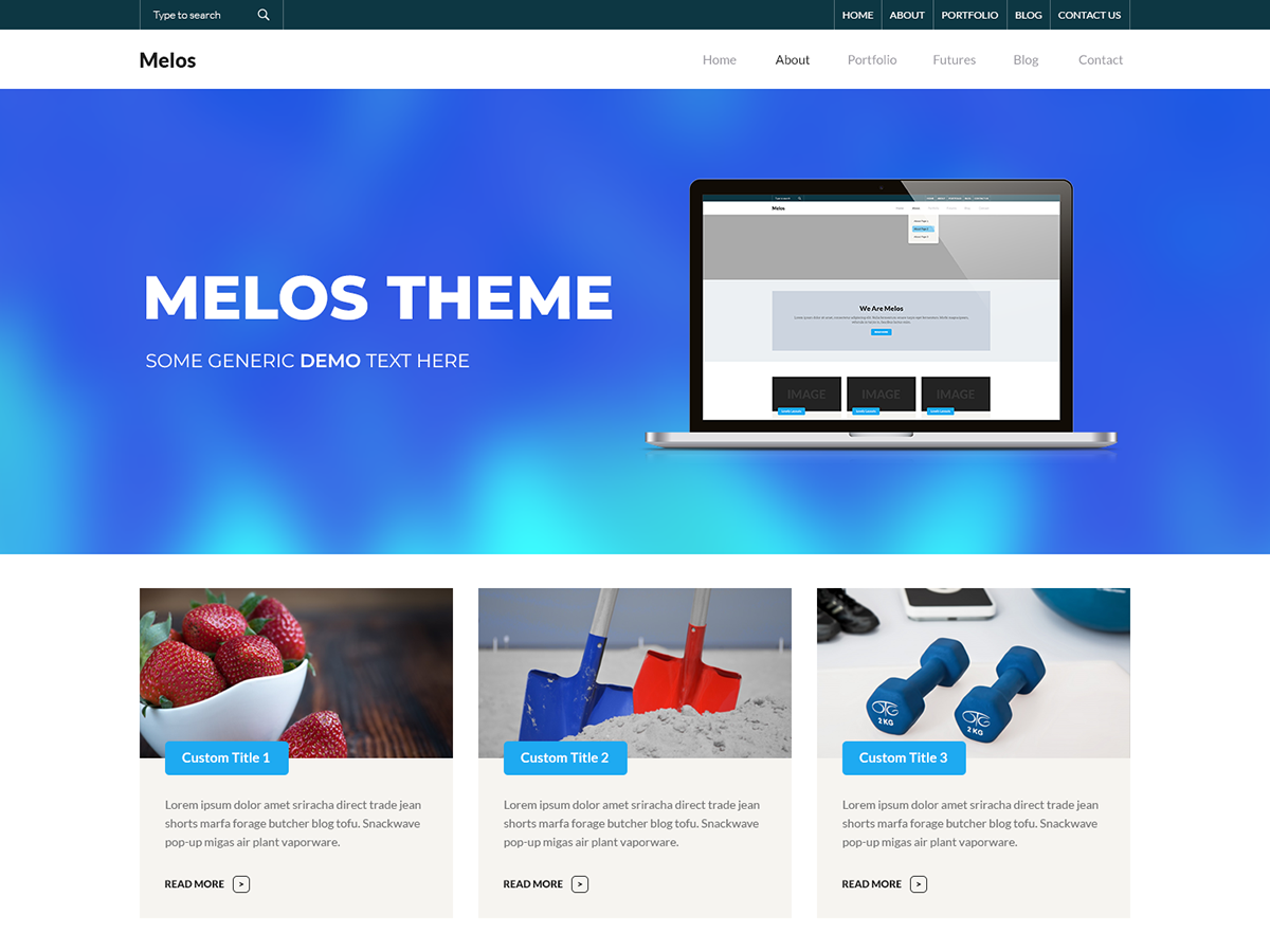 Melos Store theme screenshot