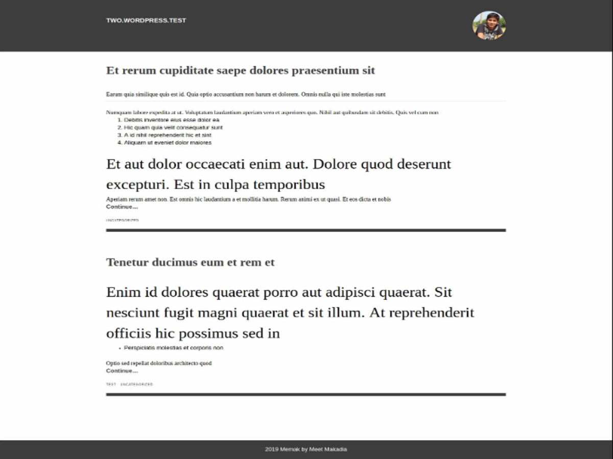 Memak theme screenshot