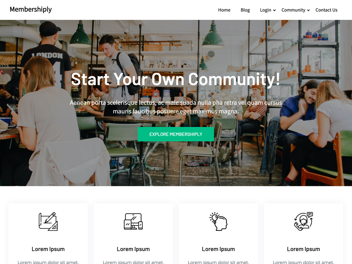 Membershiply theme screenshot