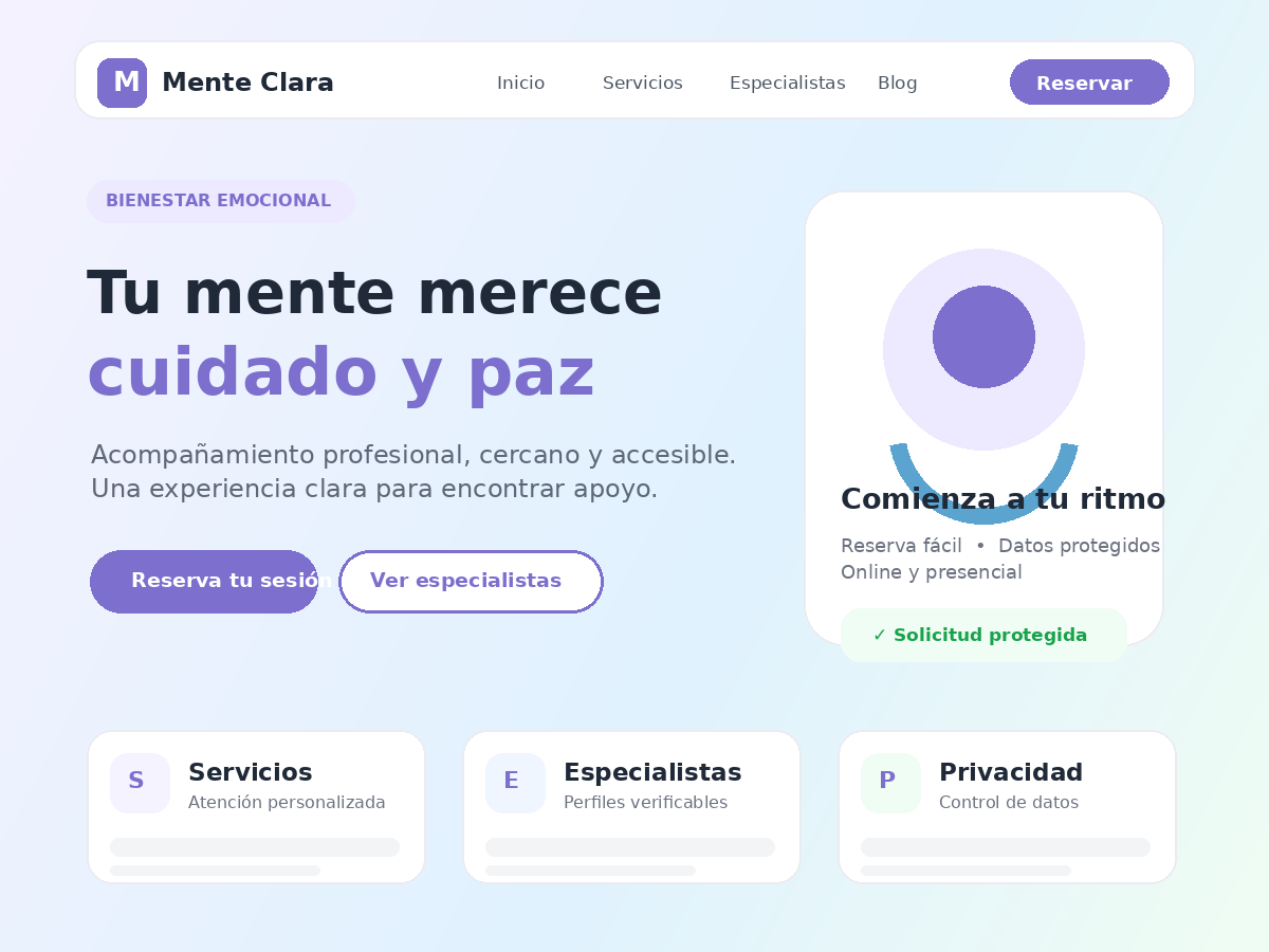 Mente Clara theme screenshot