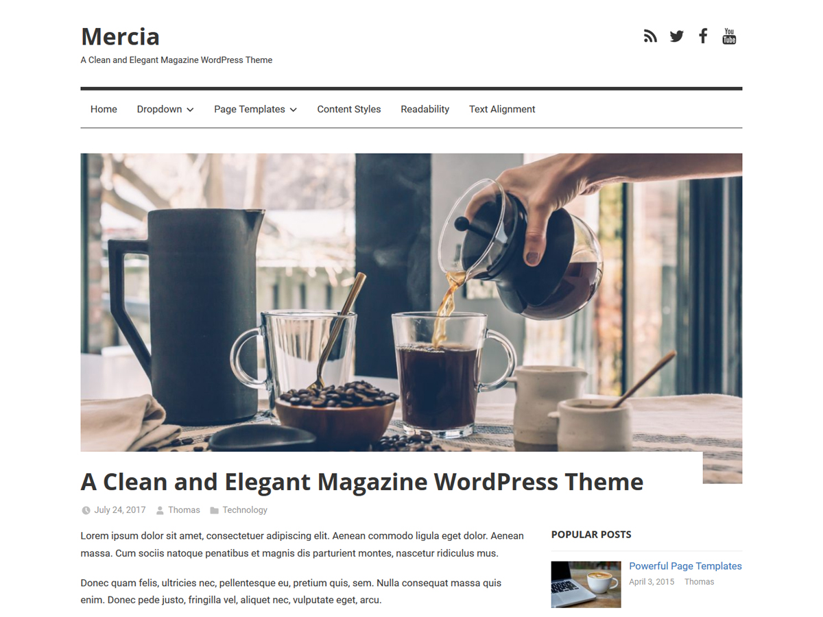 Mercia theme screenshot