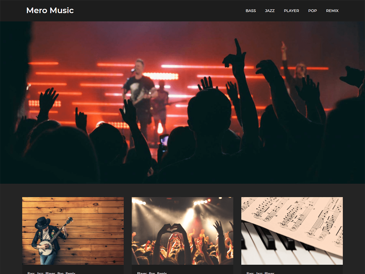 Mero Music theme screenshot