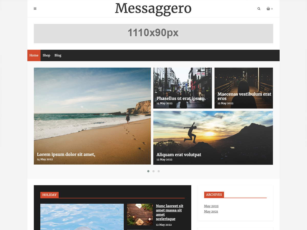 Messaggero theme screenshot
