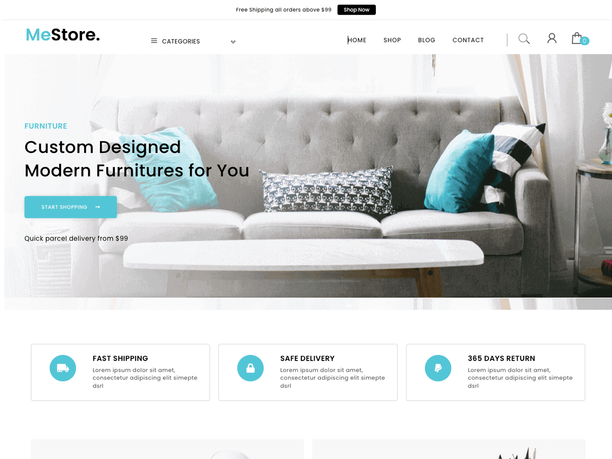 MeStore theme screenshot