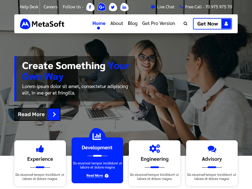 MetaSoft theme screenshot