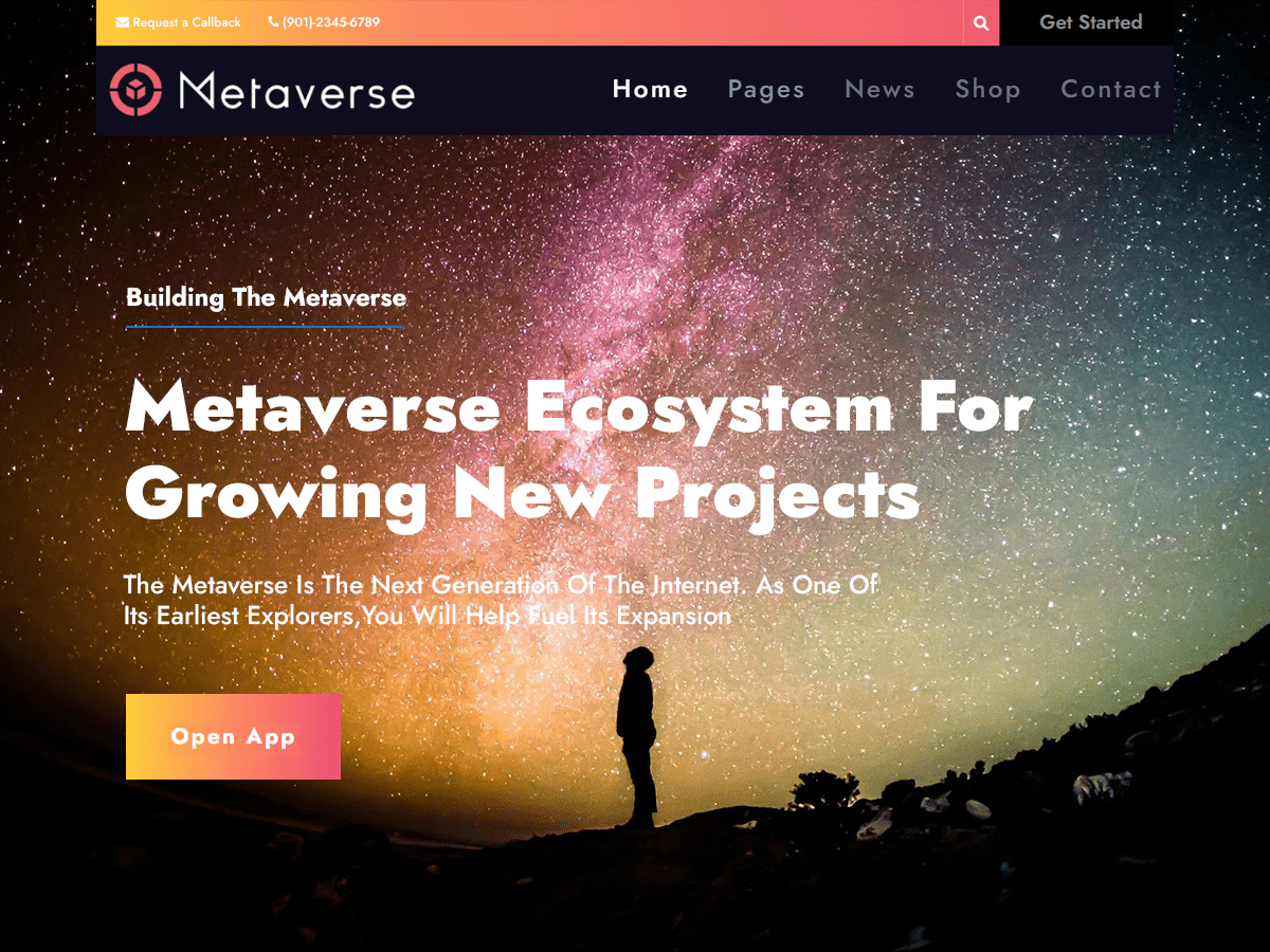 Metaverse theme screenshot
