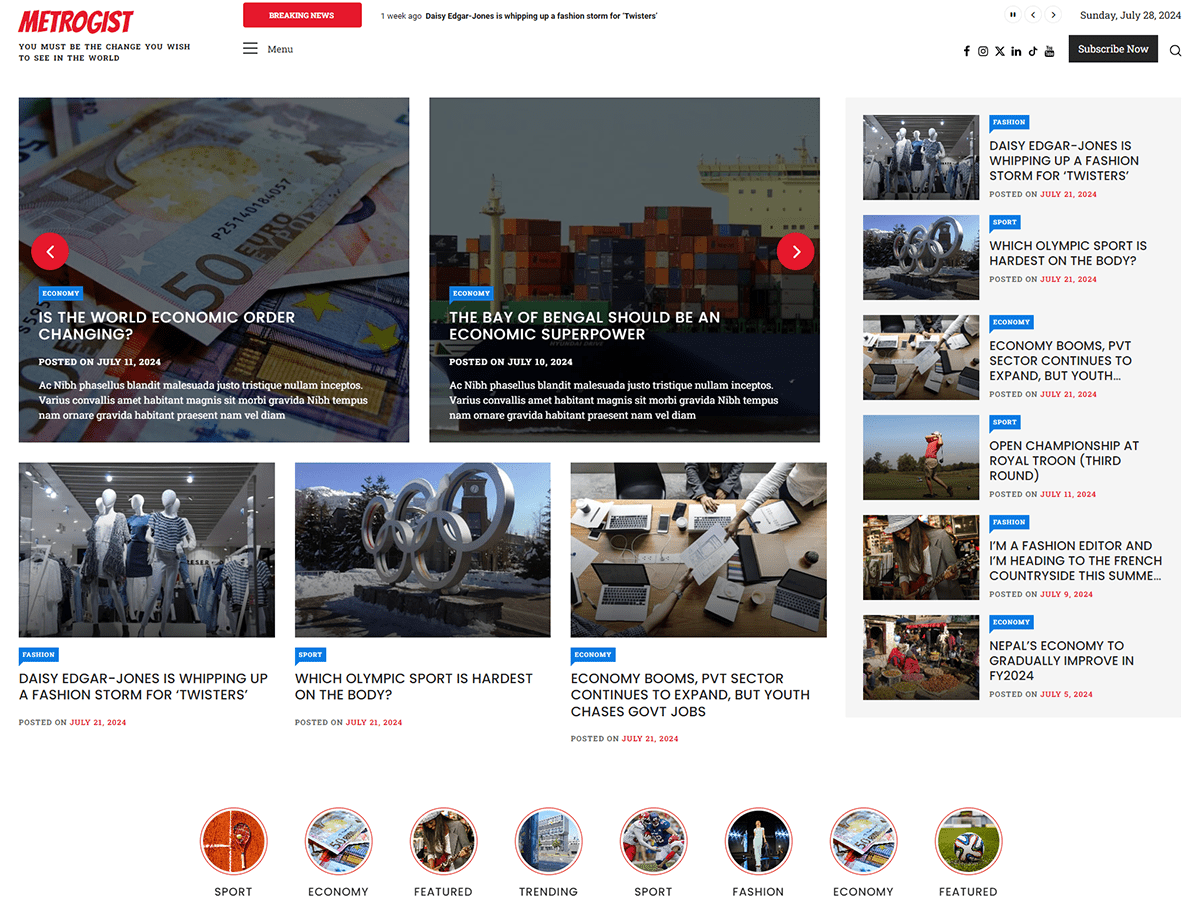 MetroGist theme screenshot