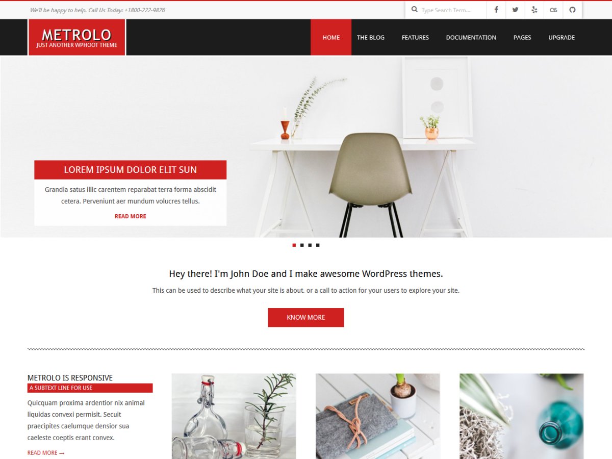 Metrolo theme screenshot