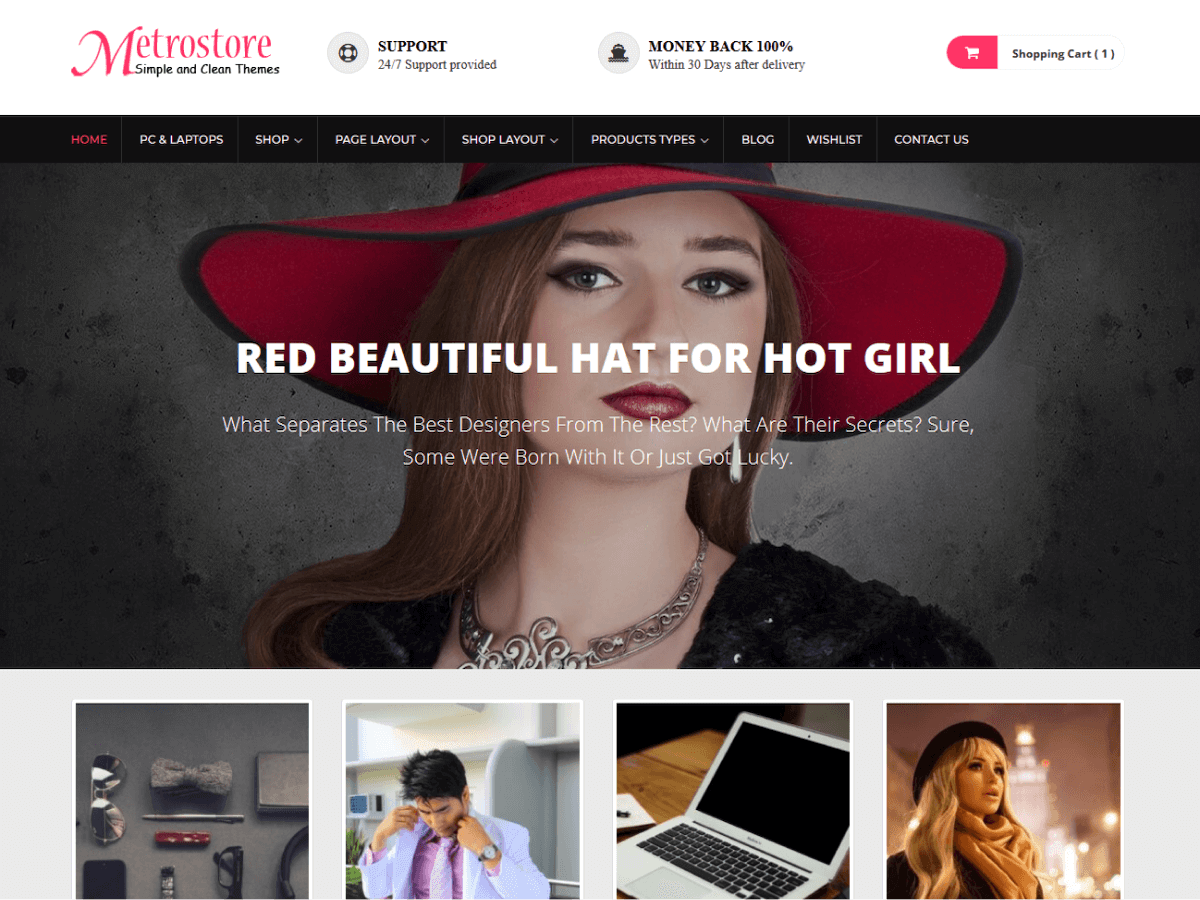 MetroStore theme screenshot