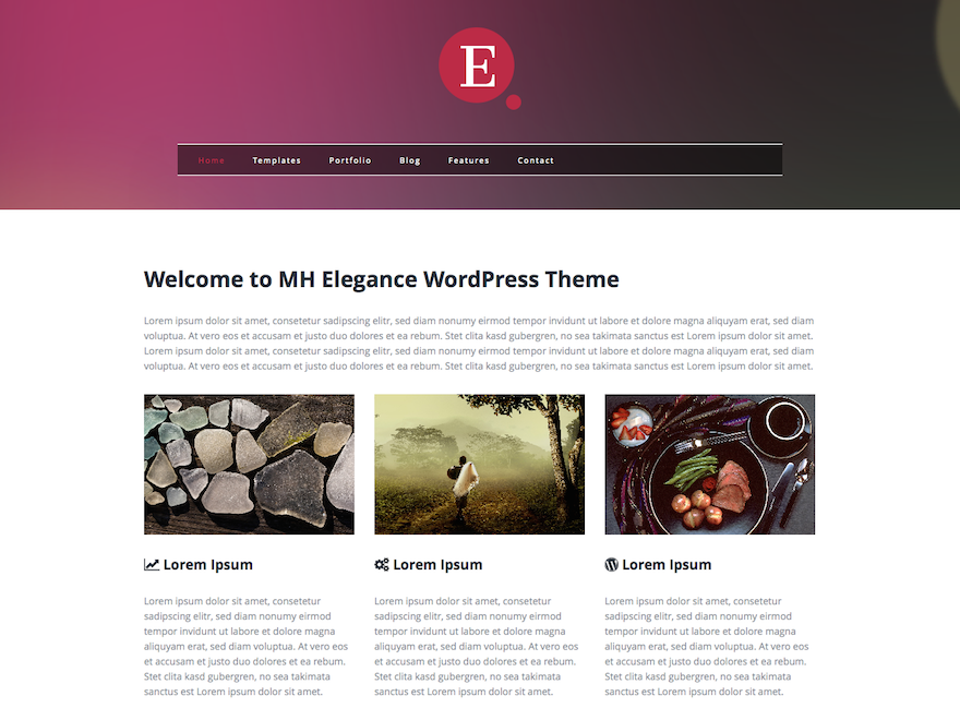 MH Elegance lite theme screenshot