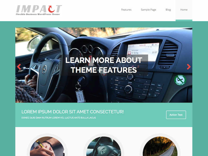 MH Impact lite theme screenshot