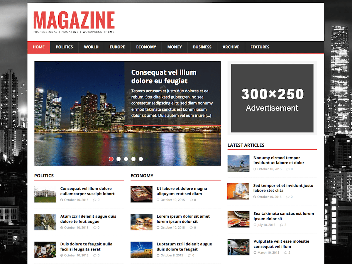 MH Magazine lite theme screenshot