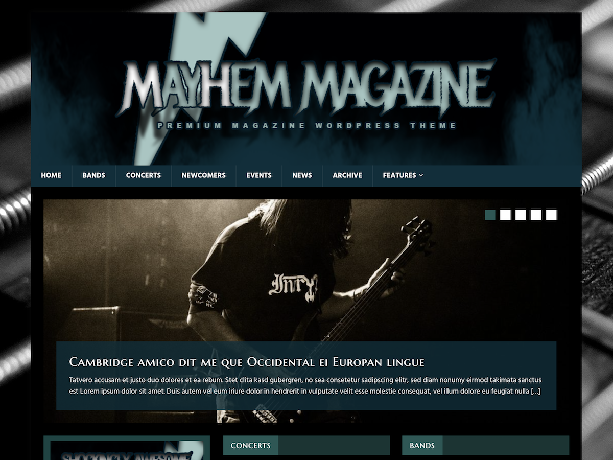 MH MusicMag theme screenshot