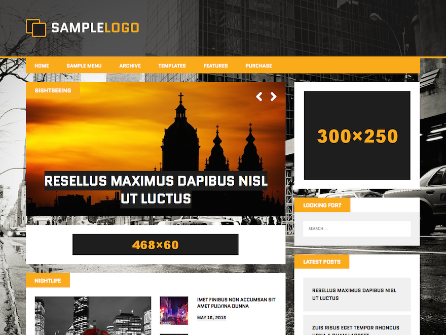 MH Squared lite theme screenshot