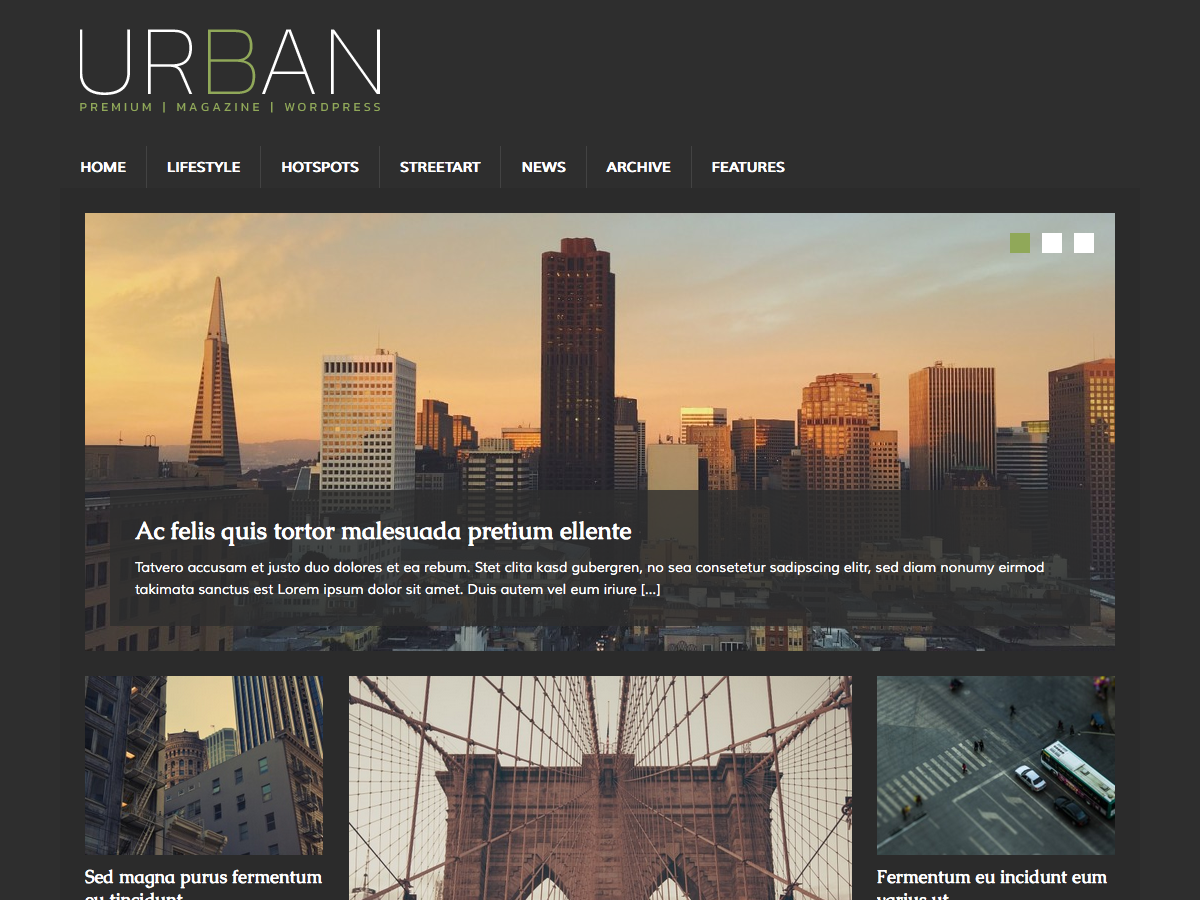 MH UrbanMag theme screenshot