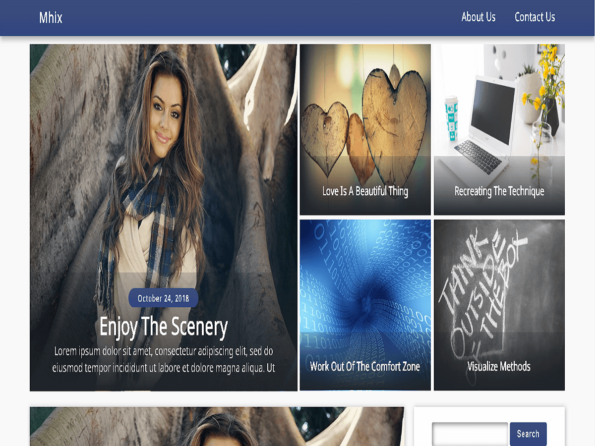 Mhix theme screenshot
