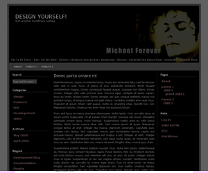 Michael Forever theme screenshot