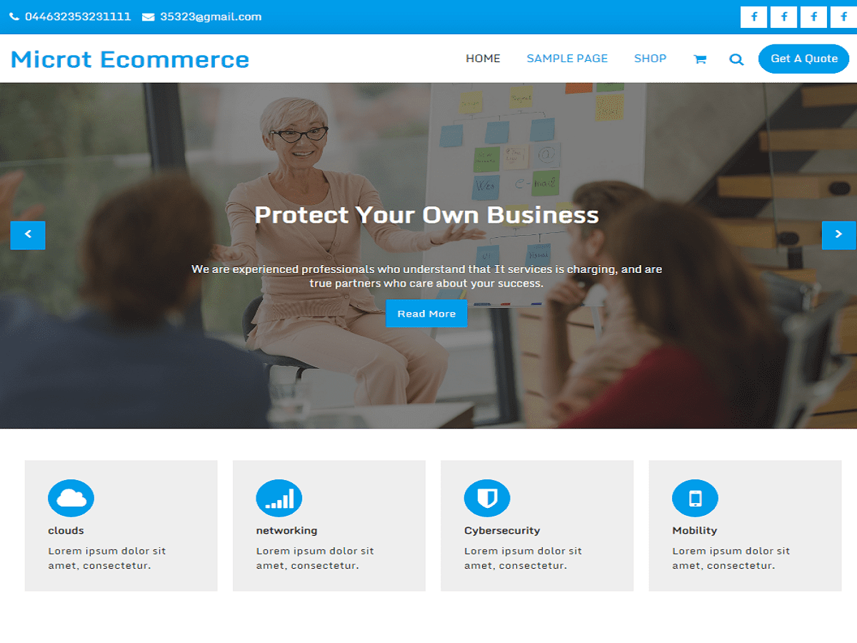Microt Ecommerce theme screenshot