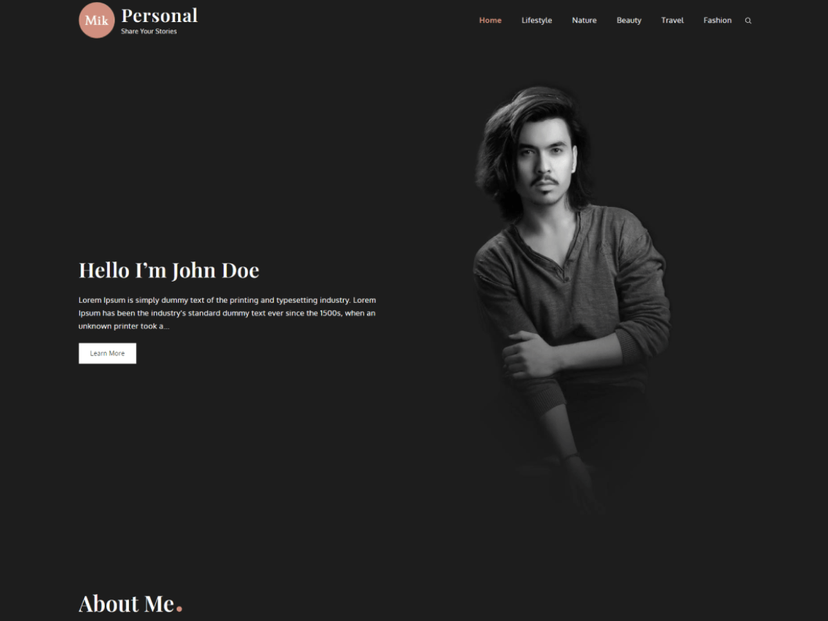 Mik Personal theme screenshot