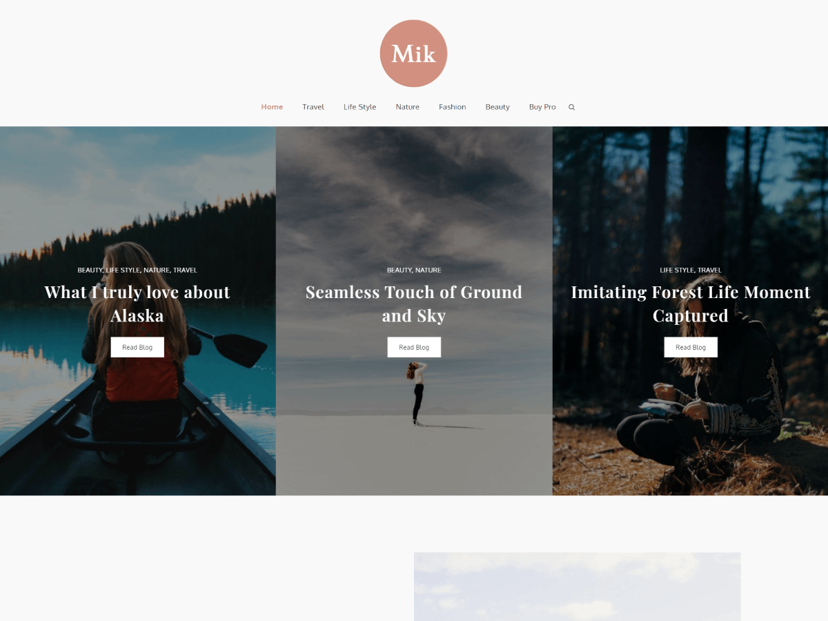 Mik theme screenshot