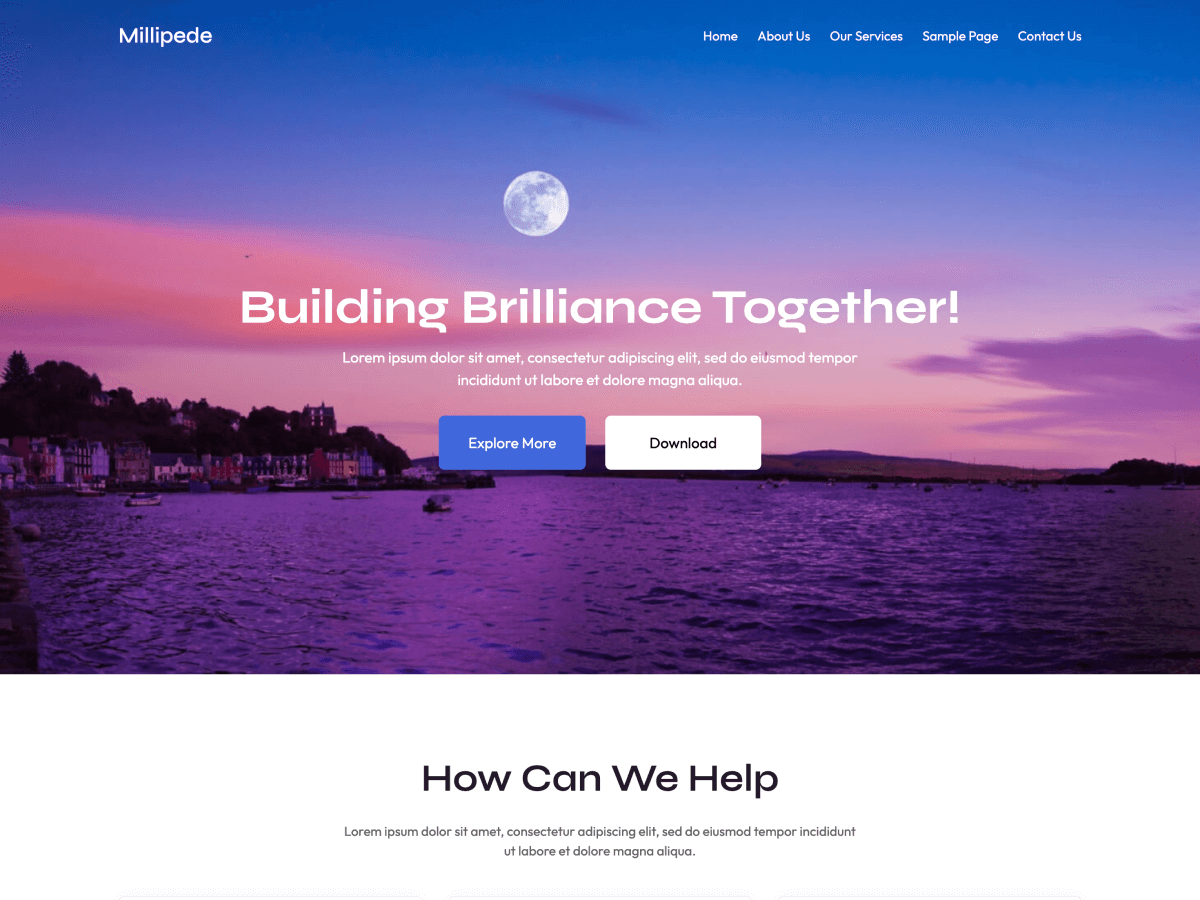 Millipede theme screenshot
