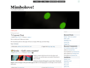Mimbolove theme screenshot