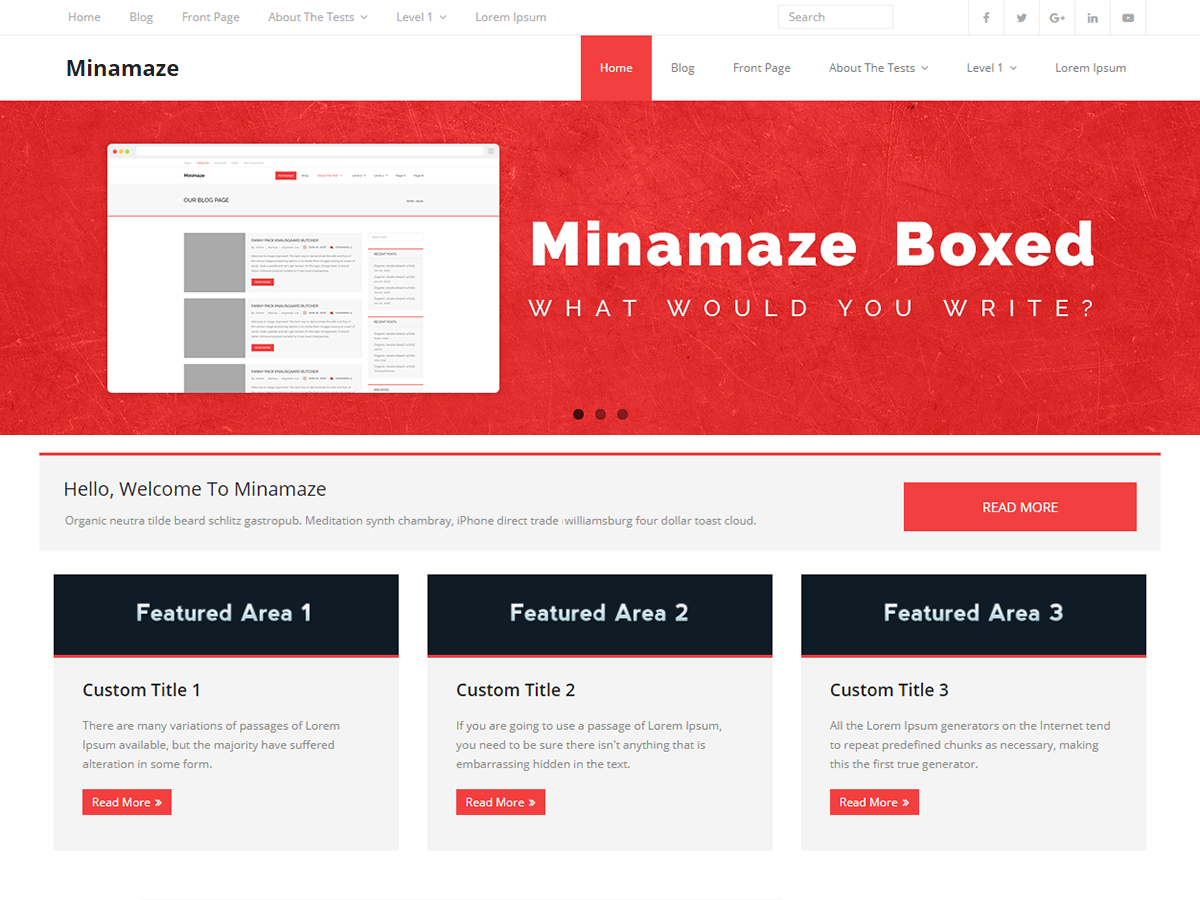 Minamaze Boxed theme screenshot
