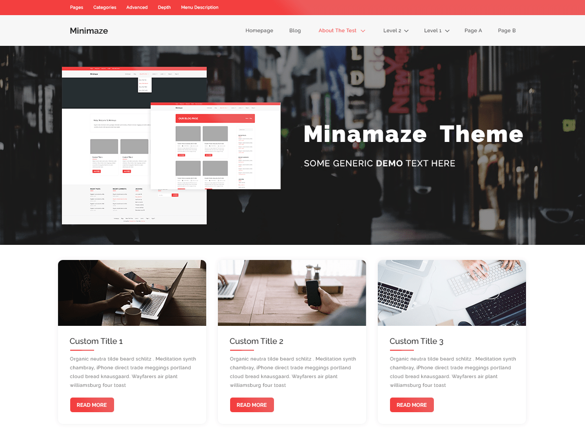 Minamaze eShop theme screenshot