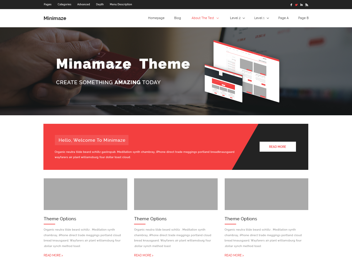 Minamaze Shop theme screenshot