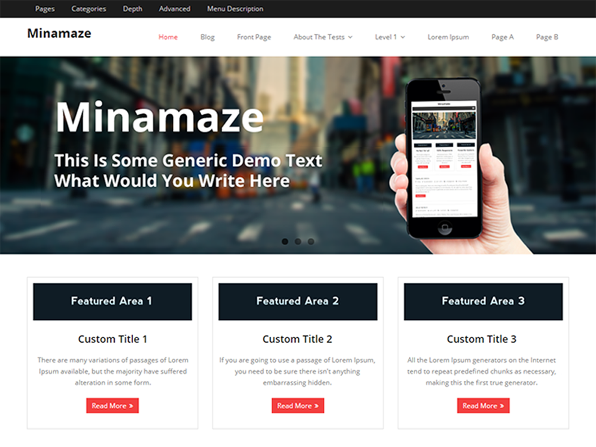 Minamaze theme screenshot