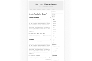 Mini Blog theme screenshot