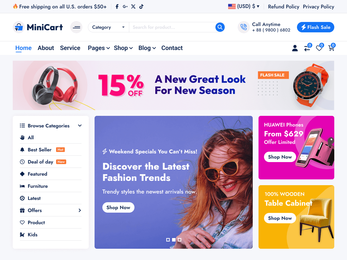 MiniCart theme screenshot