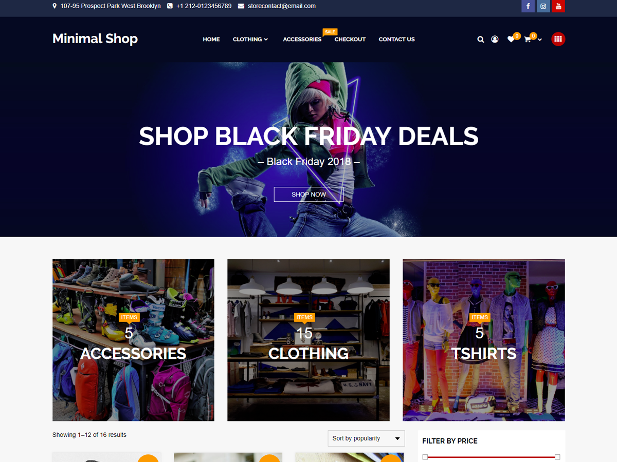 Minimal Shop theme screenshot