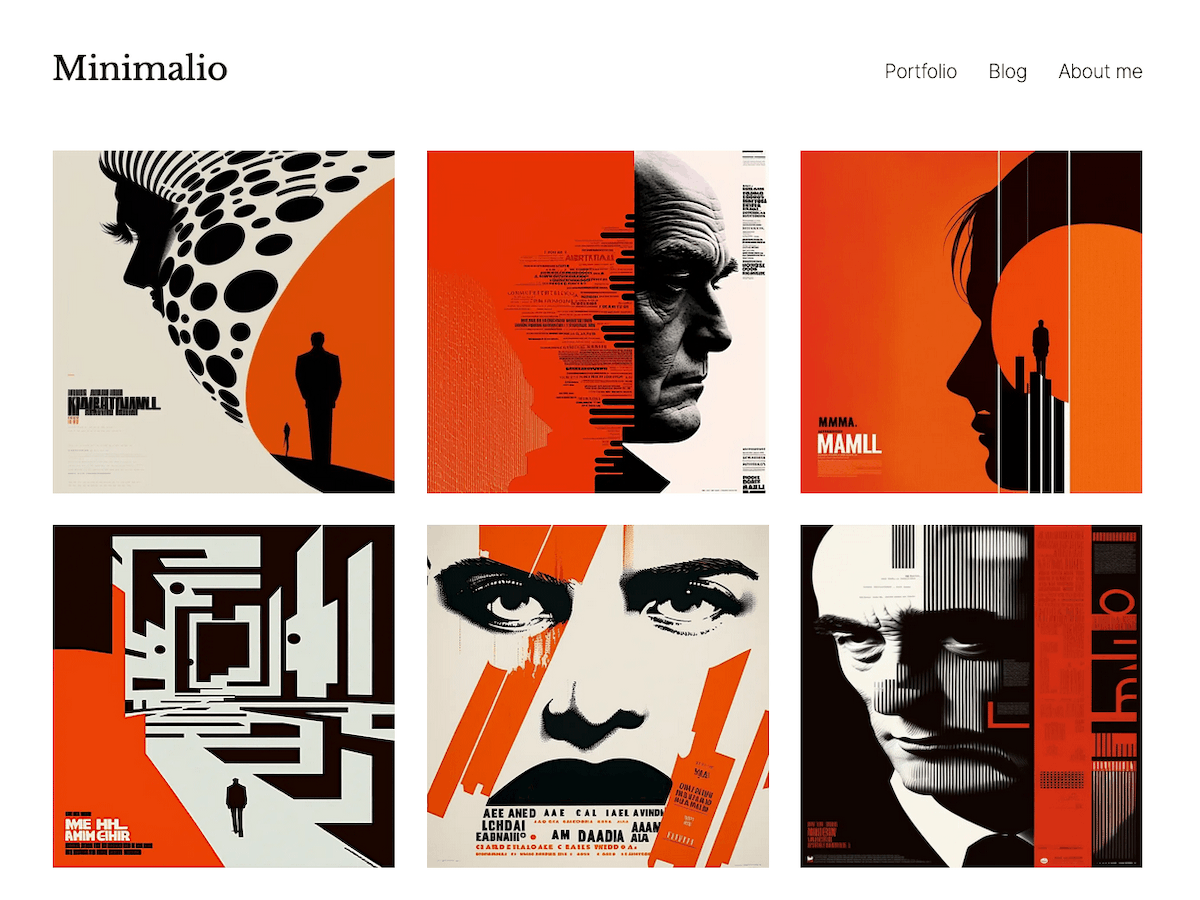 Minimalio theme screenshot