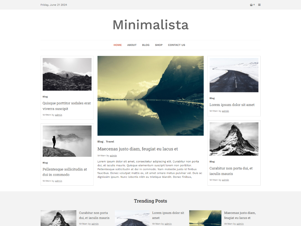 Minimalista Base theme screenshot
