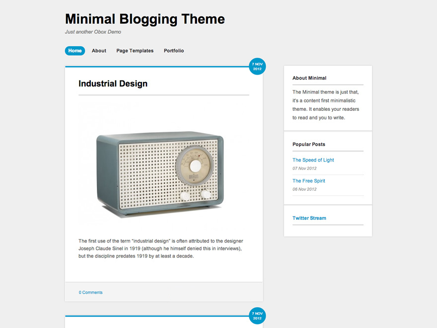 Minipress theme screenshot