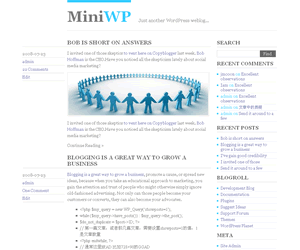 MiniWP theme screenshot