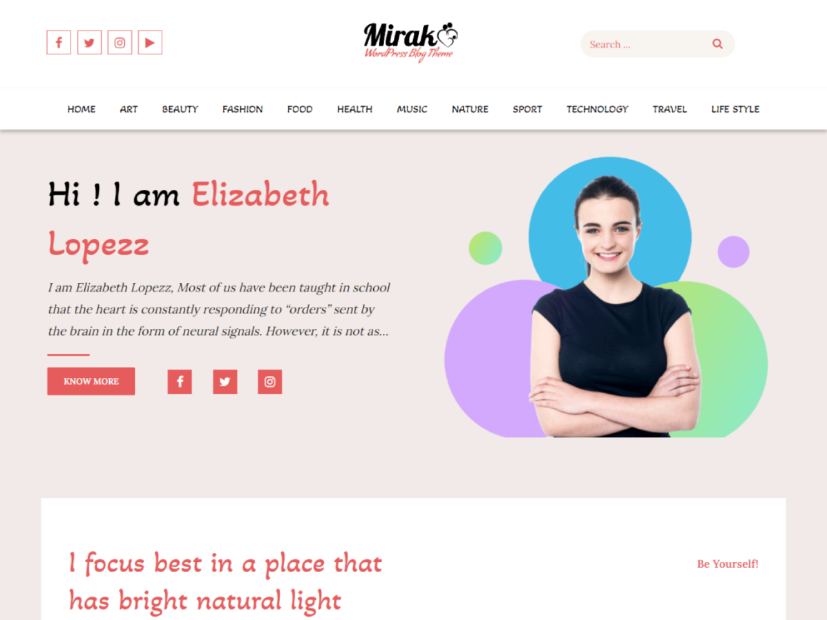 Mirak theme screenshot