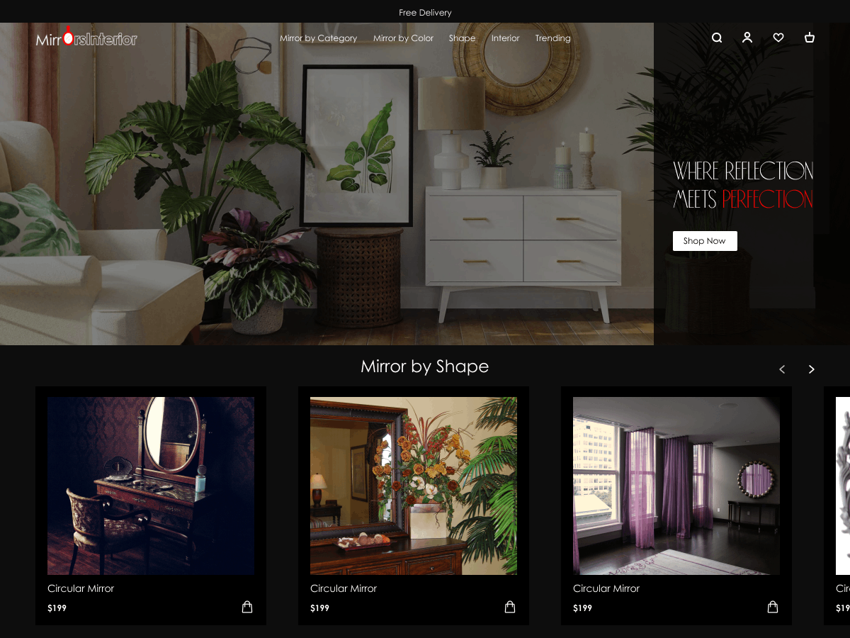 Mirrors Interior theme screenshot